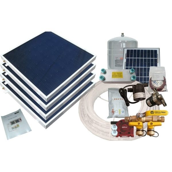 Heliatos Boat Freeze Protected Solar Water Heater Kit with External Heat Exchanger
