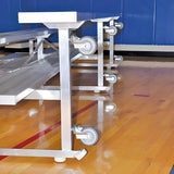 Bleacher - 21 ft. (3 Row - Double Foot Plank) - Tip & Roll - BLDP-321TRG