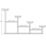 Bleacher 4 Row 21' All Aluminum Preferred Bleacher - BLDP-421AL