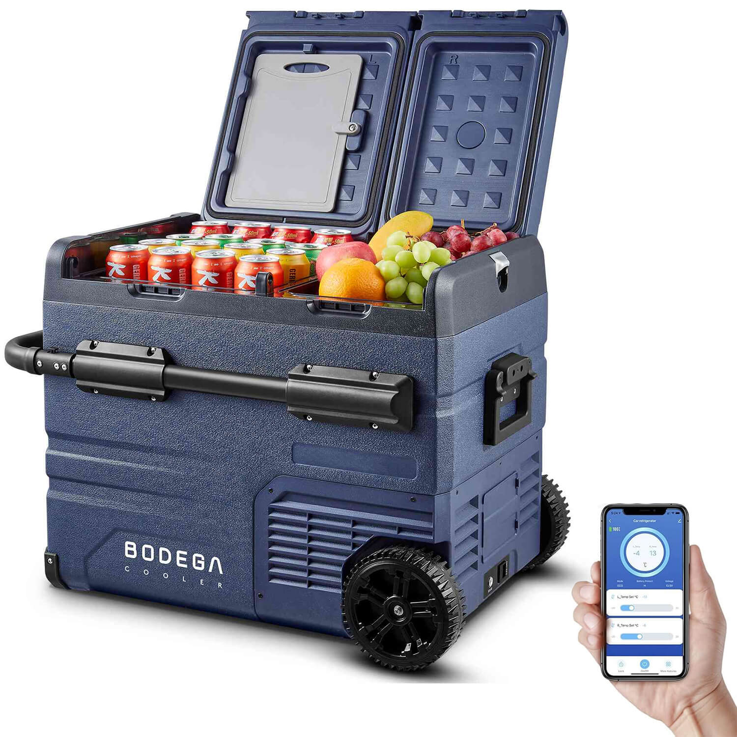 BODEGAcooler Car Fridge Dual Door Dual Zone 37/48/59QT - TAW45