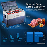 BODEGA cooler Portable Freezer 53qt/50L with Flexible Dual Zone - T50