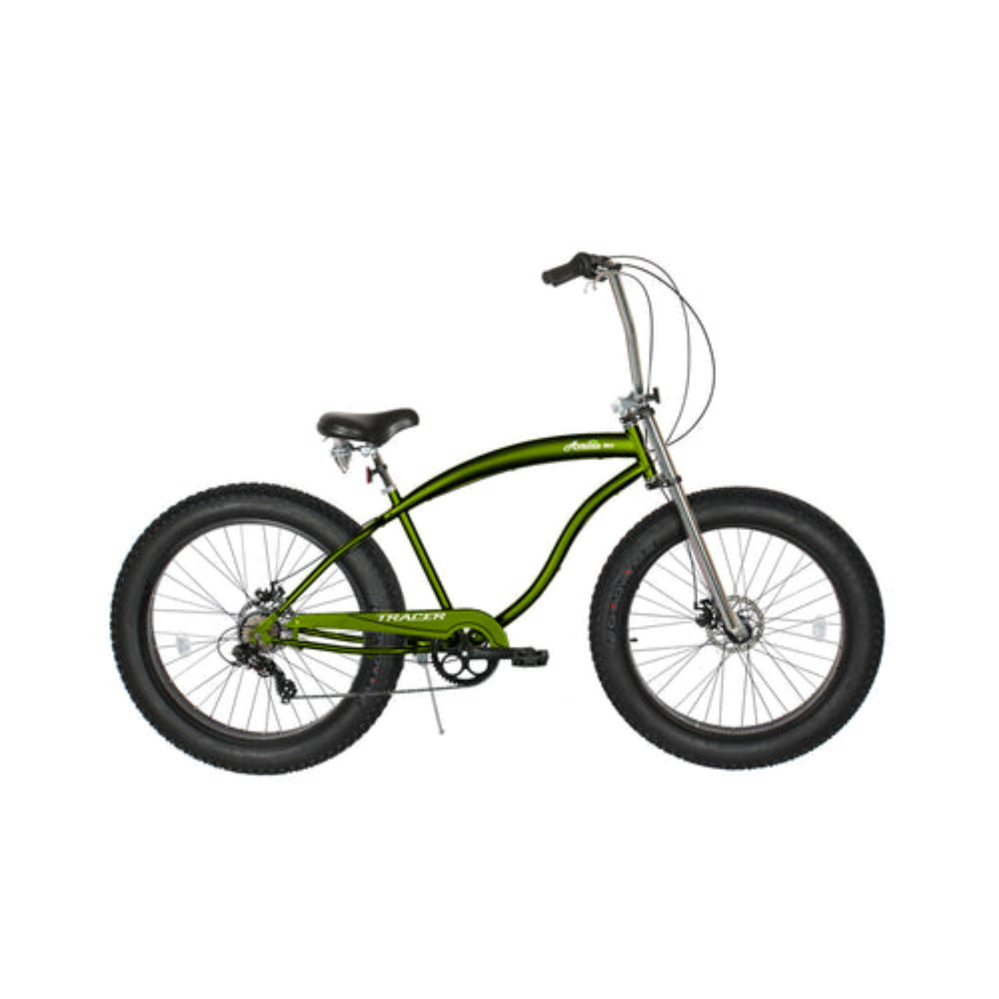 Tracer 26" Avalon GT Fat Tire Stretch Beach Cruiser Bike - MB-AVALON GT-BK/BK