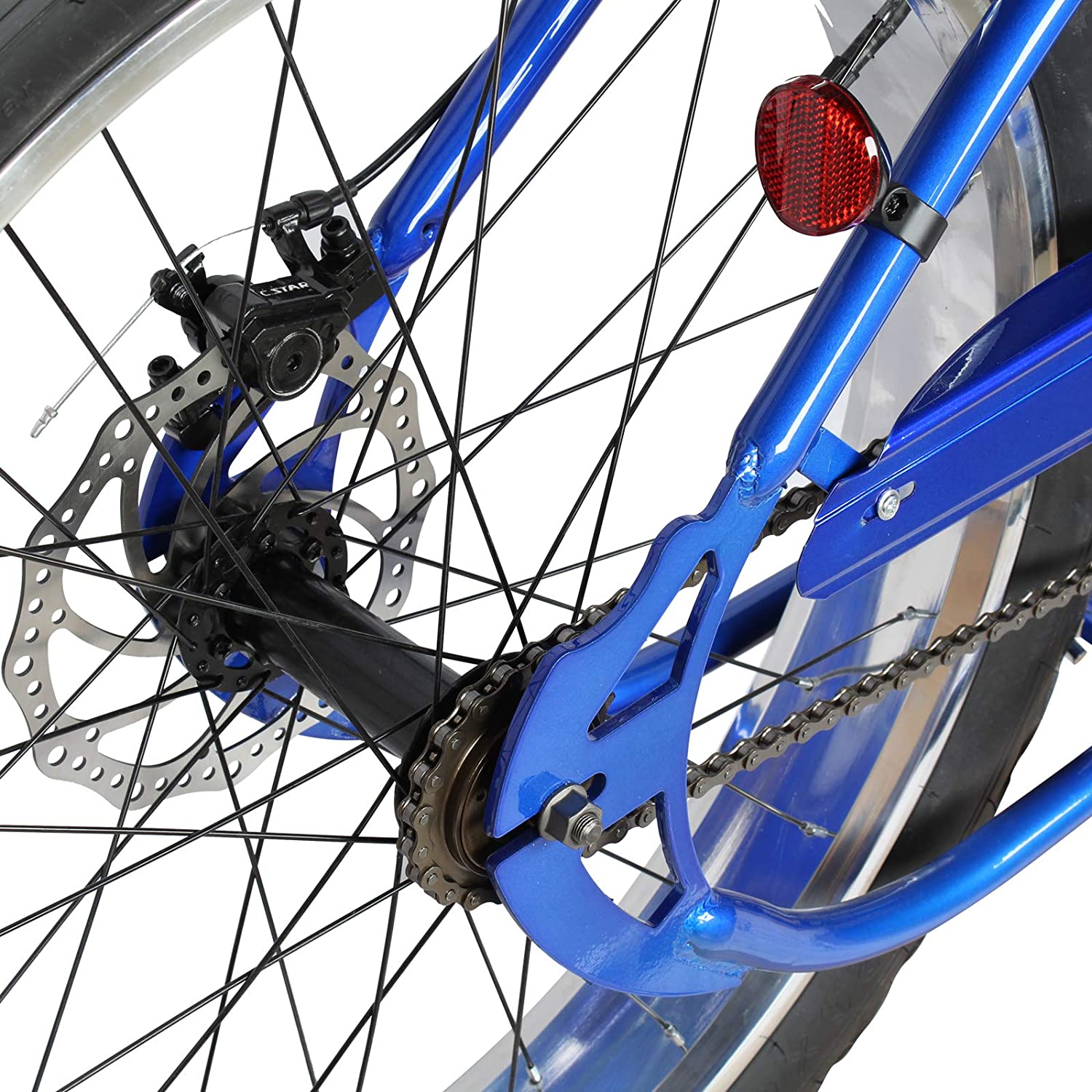 Tracer 26" Santak GT Chopper Stretch Cruiser 1-Speed Fat Tire Bike - MB-SANTAK-BL