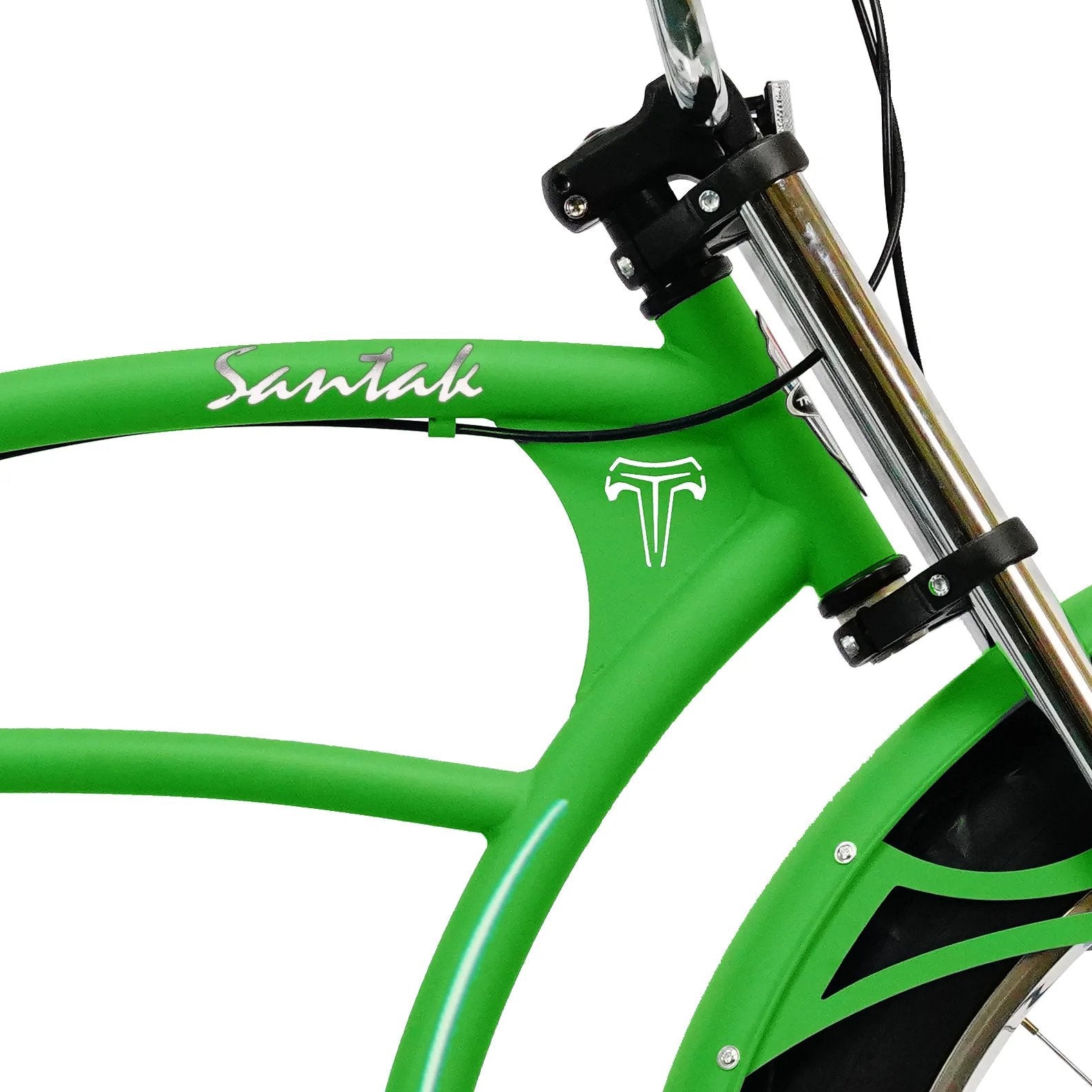 Tracer 26" Santak GT Chopper Stretch Cruiser 1-Speed Fat Tire Bike - MB-SANTAK-BL