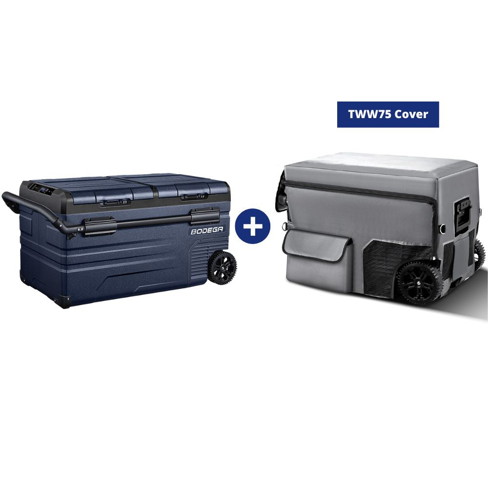 BODEGA cooler Portable Freezer 80Qt/75L Dual Door - TWW75