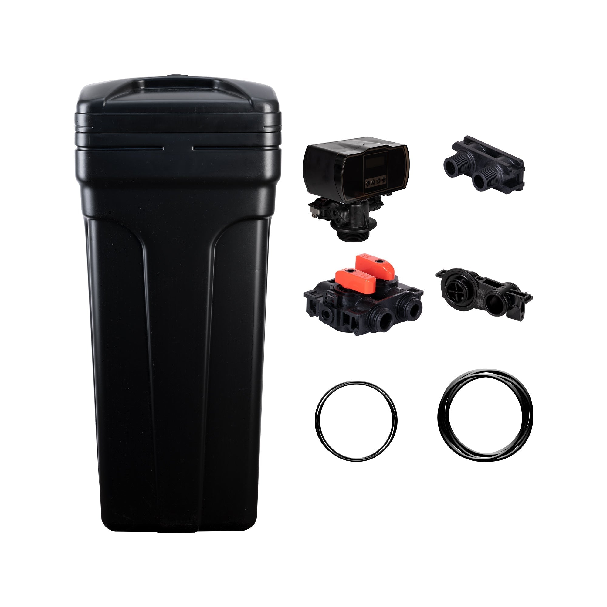 Aquasure Water Softener Brine Tank with Digital Control Head and Accessories - AP-BT-16-AS