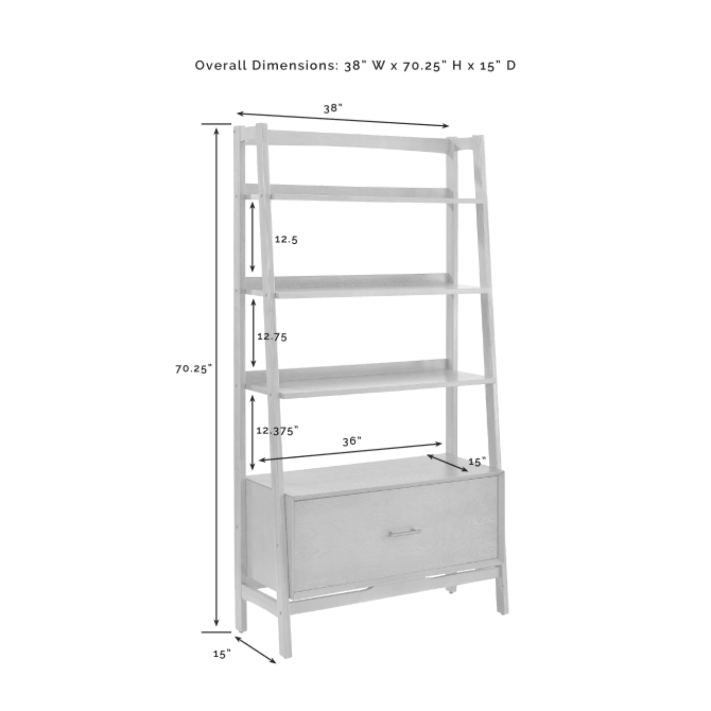 Crosley Landon 38 Inch Large Etagere - CF1110