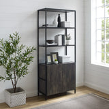 Crosley Jacobsen 34 Inch Large Etagere Brown-Ash - CF1317-BR