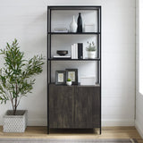 Crosley Jacobsen 34 Inch Large Etagere Brown-Ash - CF1317-BR