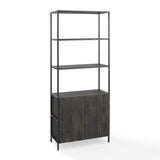 Crosley Jacobsen 34 Inch Large Etagere Brown-Ash - CF1317-BR