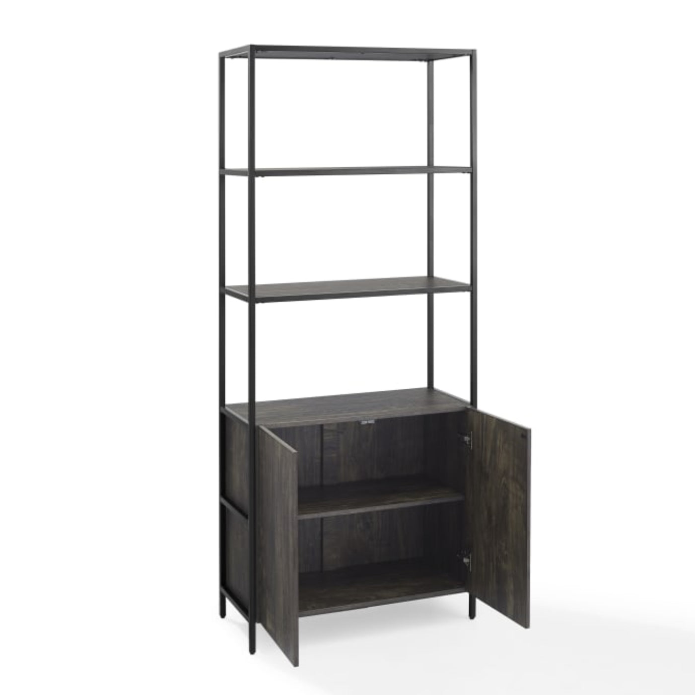 Crosley Jacobsen 34 Inch Large Etagere Brown-Ash - CF1317-BR