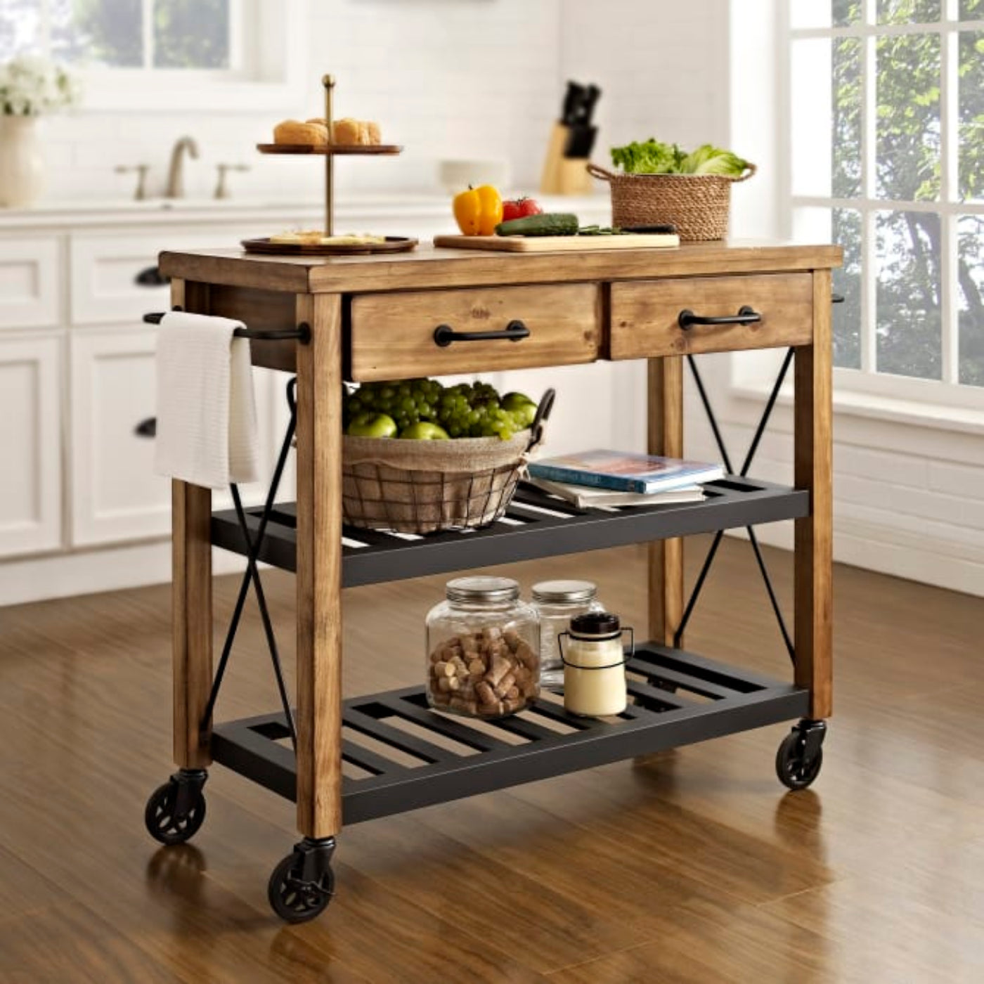 Crosley Roots 42 Inch Kitchen Cart - CF3008-NA