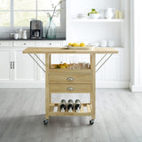 Crosley Bristol 45 Inch Double Drop Leaf Kitchen Cart - CF3023