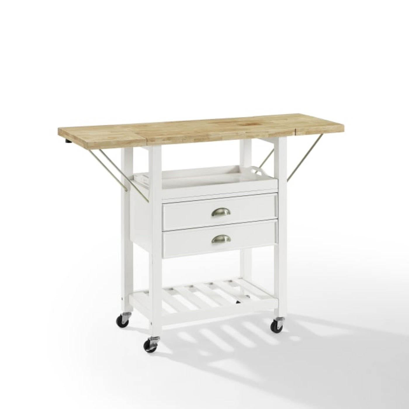 Crosley Bristol 45 Inch Double Drop Leaf Kitchen Cart - CF3023