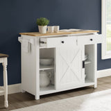 Crosley Laurel Kitchen Island/Cart - CF3033NA-WH