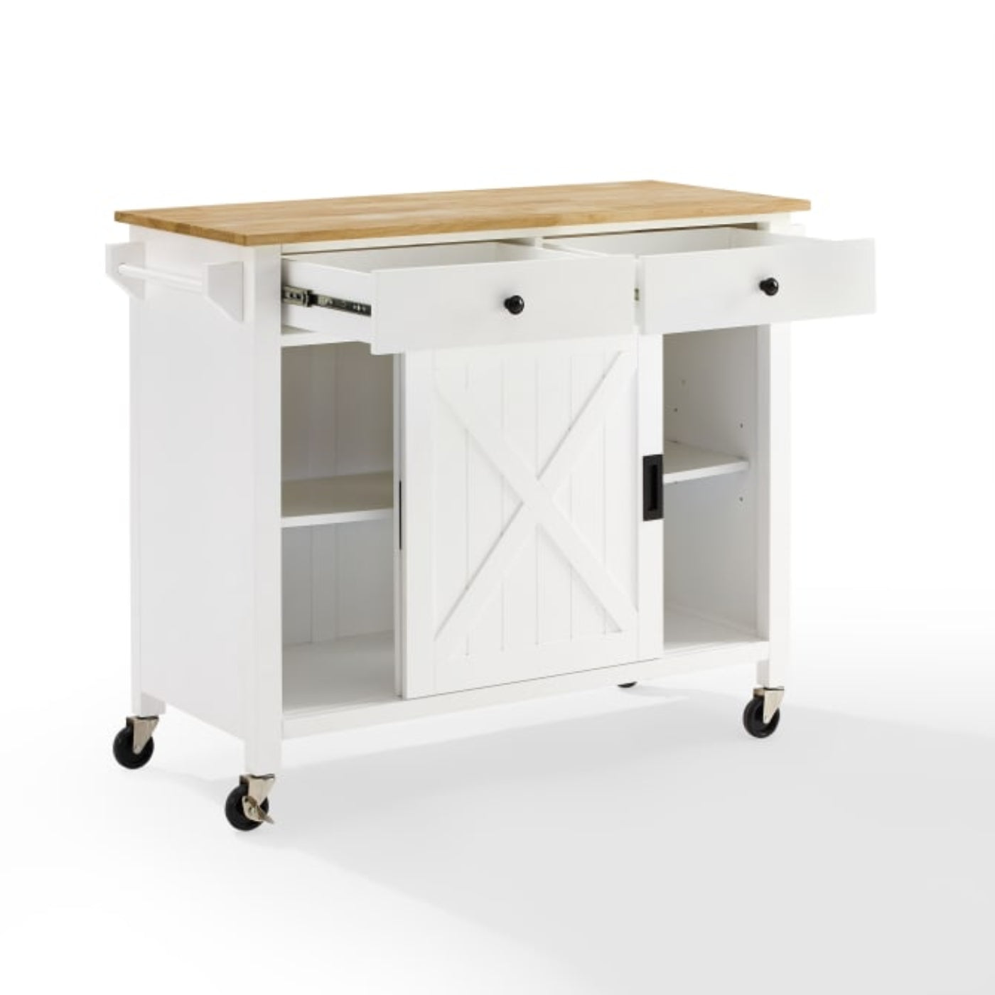Crosley Laurel Kitchen Island/Cart - CF3033NA-WH