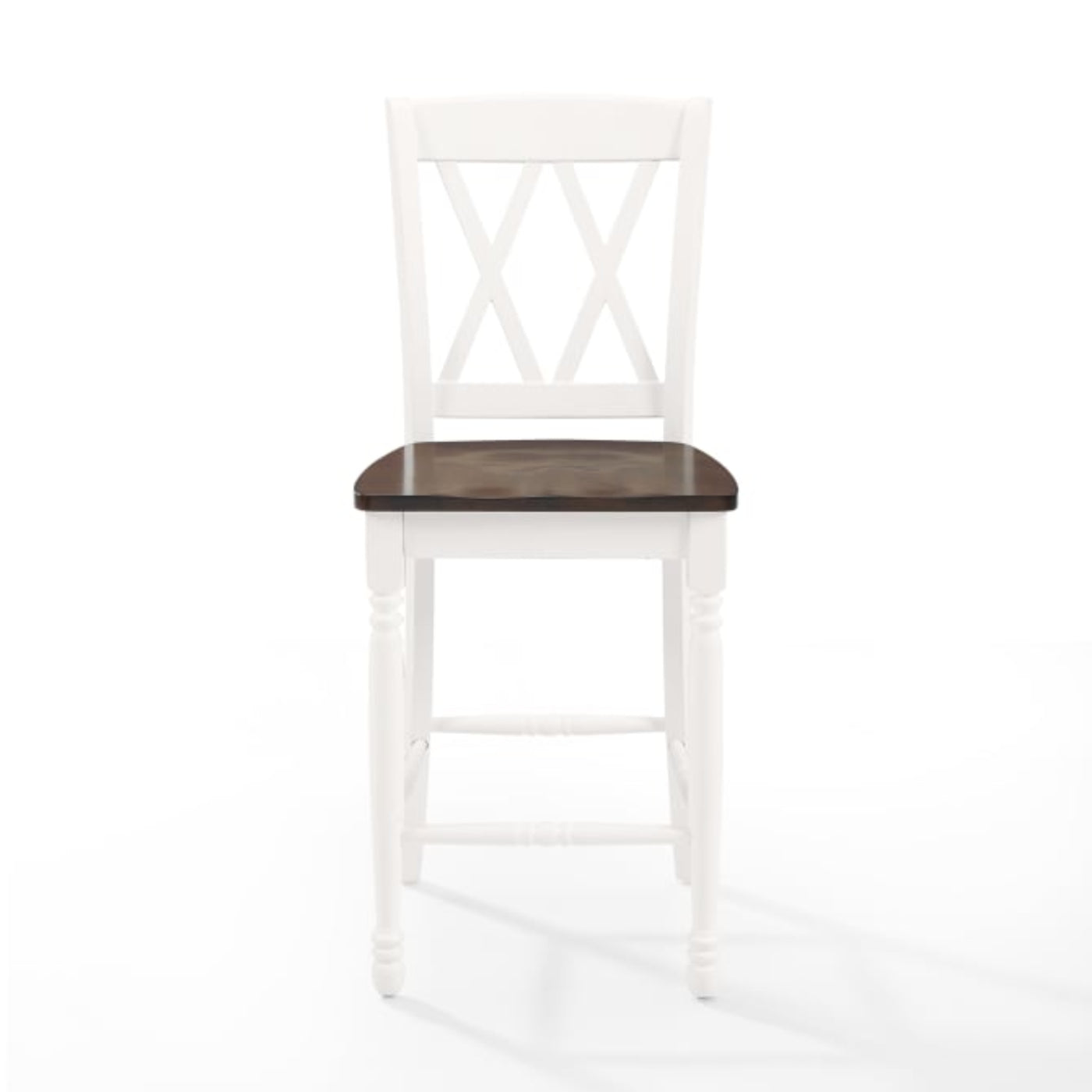 Crosley Shelby 18 Inch 2pc Counter Stool Set Distressed-White - CF501024-WH