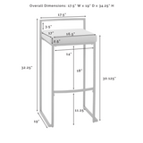 Crosley Harlowe 17.50 Inch 2pc Bar Stool Set - CF501930
