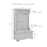 Crosley Campbell 40 Inch Hall Tree - CF6005