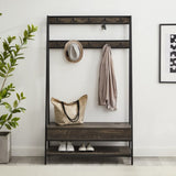 Crosley Jacobsen Hall Tree Brown-Ash - CF6036-BR