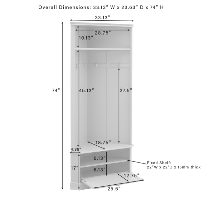 Crosley Ellison Corner Hall Tree -  CF6038