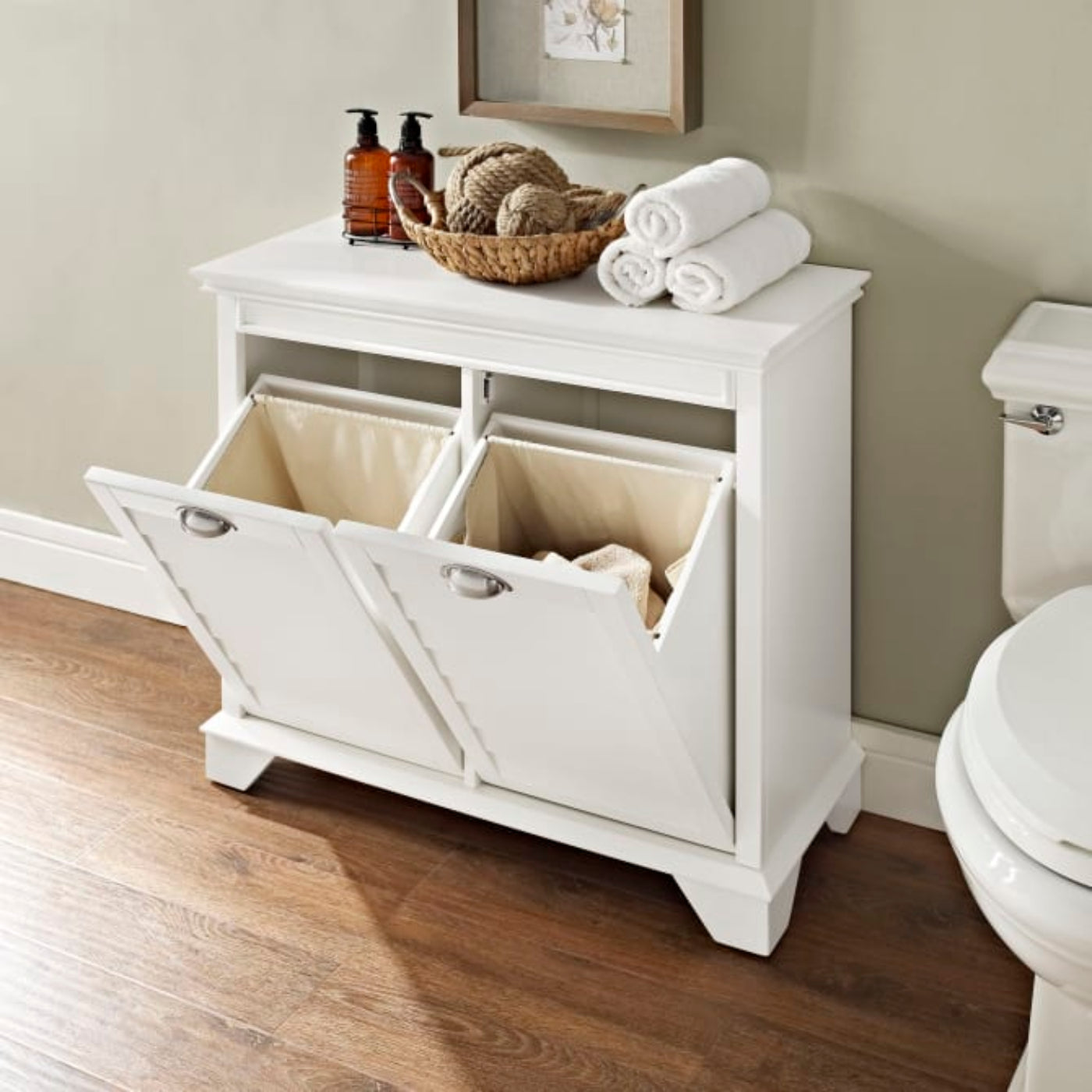 Crosley Lydia Linen Hamper - CF7003