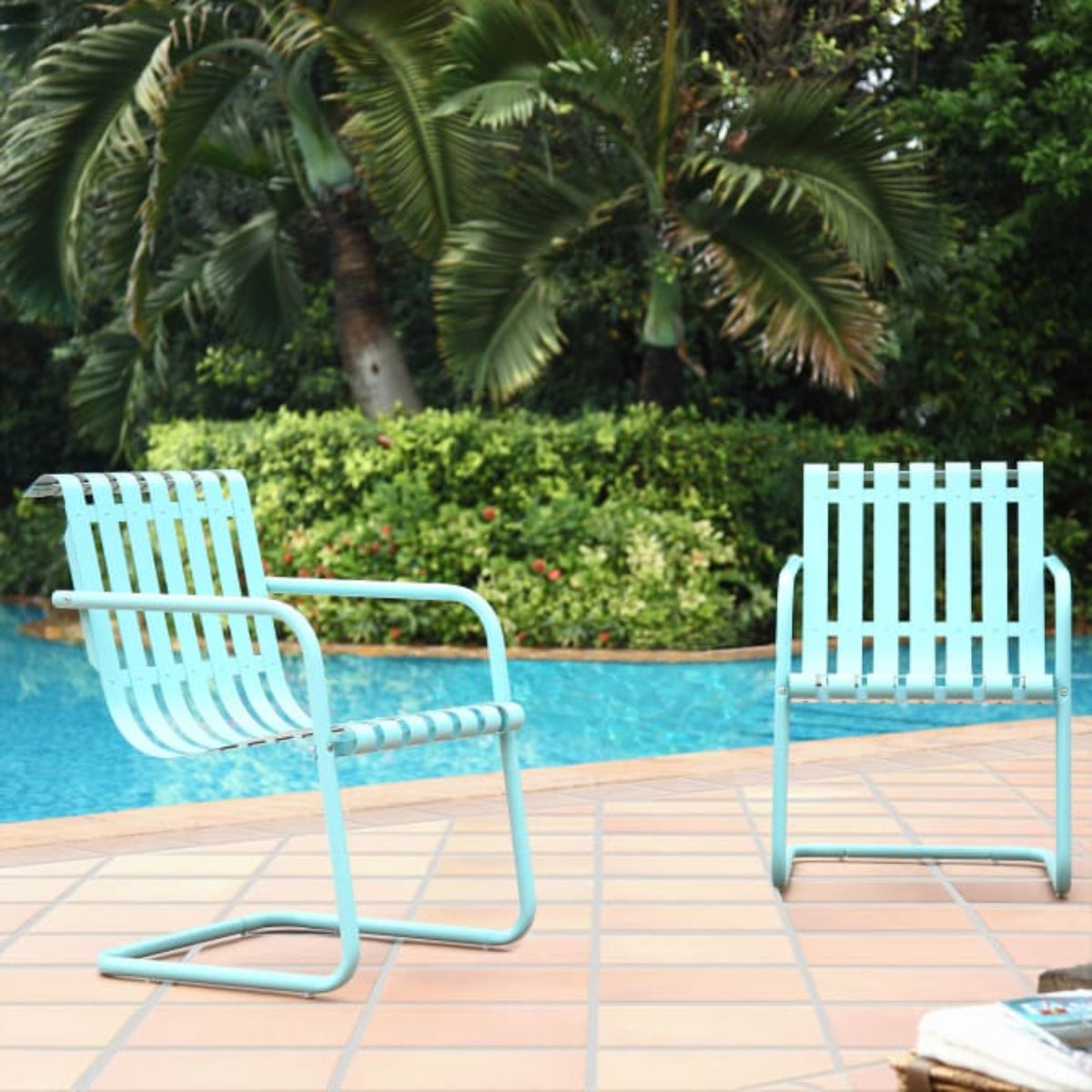 Crosley Gracie 2pc Outdoor Metal Armchair Set - CO1020