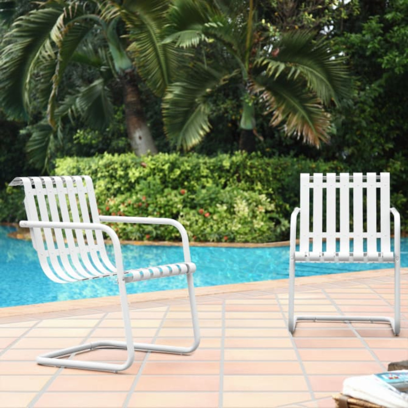 Crosley Gracie 2pc Outdoor Metal Armchair Set - CO1020
