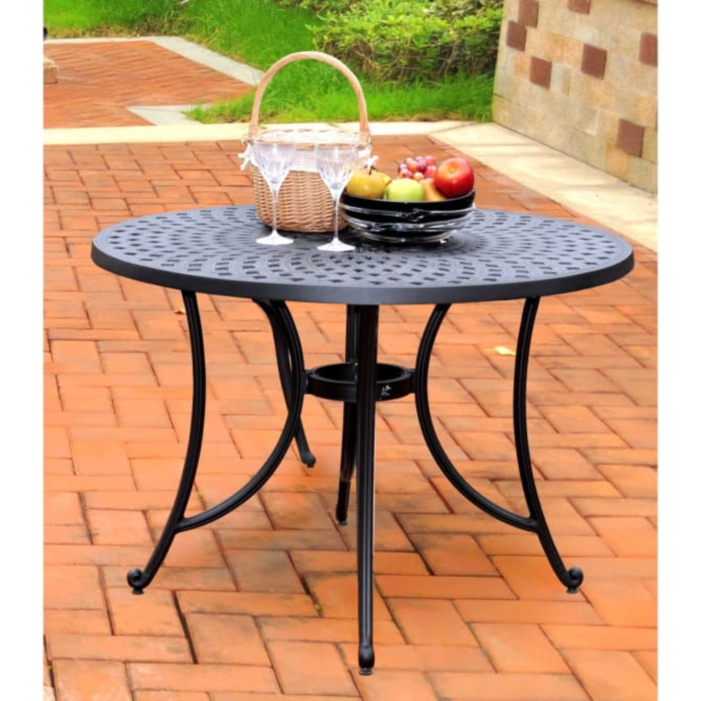 Crosley Sedona 42 Inch Dining Table Black - CO600142-BK