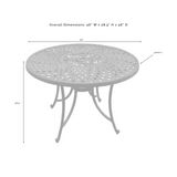 Crosley Sedona 42 Inch Dining Table Black - CO600142-BK