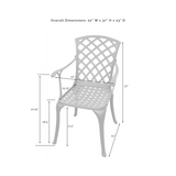 Crosley Sedona 2pc High Back Armchair Set Black - CO6102-BK