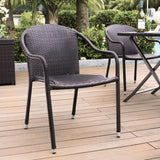 Crosley Palm Harbor 4pc Outdoor Wicker Stackable Chair Set - CO7109