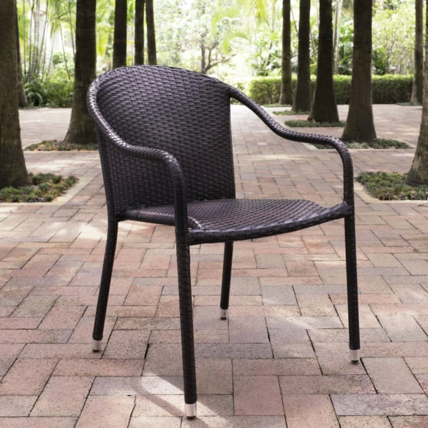 Crosley Palm Harbor 4pc Outdoor Wicker Stackable Chair Set - CO7109