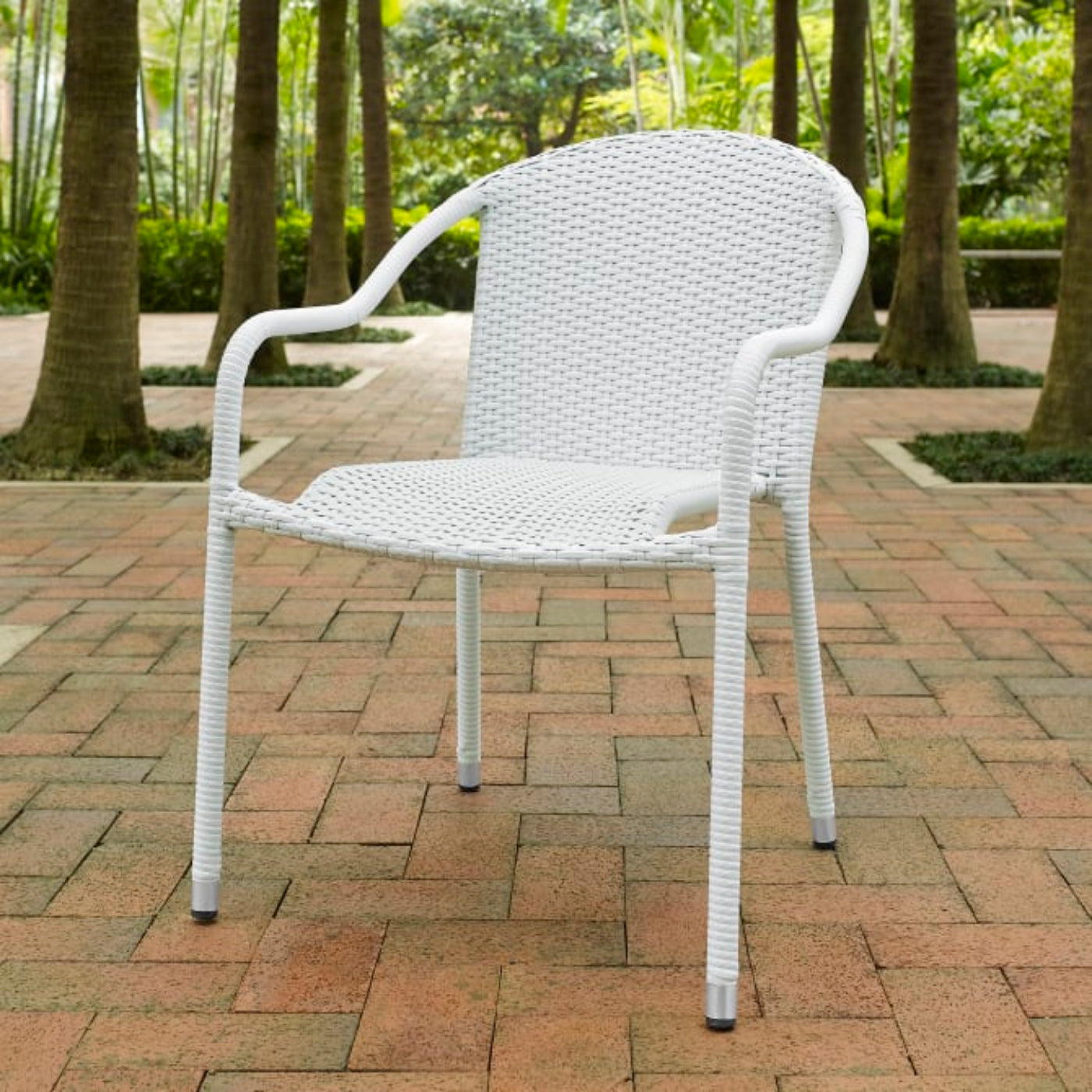 Crosley Palm Harbor 4pc Outdoor Wicker Stackable Chair Set - CO7109