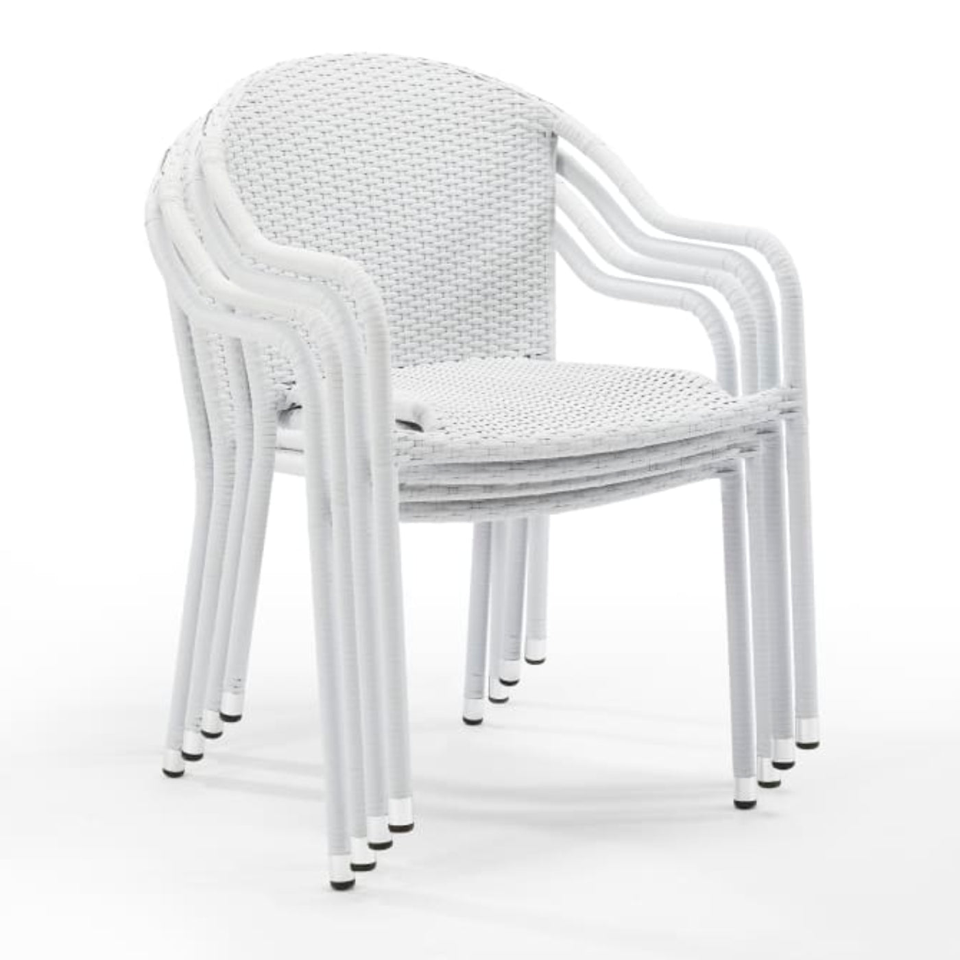 Crosley Palm Harbor 4pc Outdoor Wicker Stackable Chair Set - CO7109