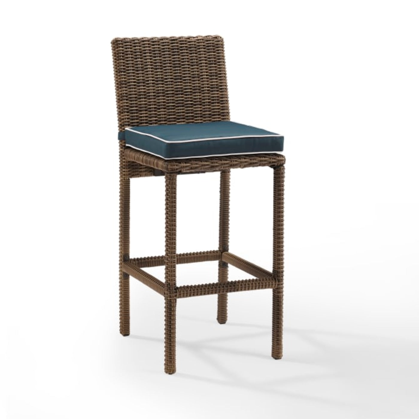 Crosley Bradenton 17.63 Inch 2pc Outdoor Wicker Bar Height Bar Stool Set - CO7134WB
