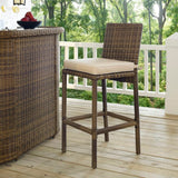 Crosley Bradenton 17.63 Inch 2pc Outdoor Wicker Bar Height Bar Stool Set - CO7134WB