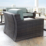 Crosley Beaufort 37 Inch Outdoor Wicker Armchair Mist - CO7155-BR