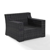 Crosley Beaufort 37 Inch Outdoor Wicker Armchair Mist - CO7155-BR