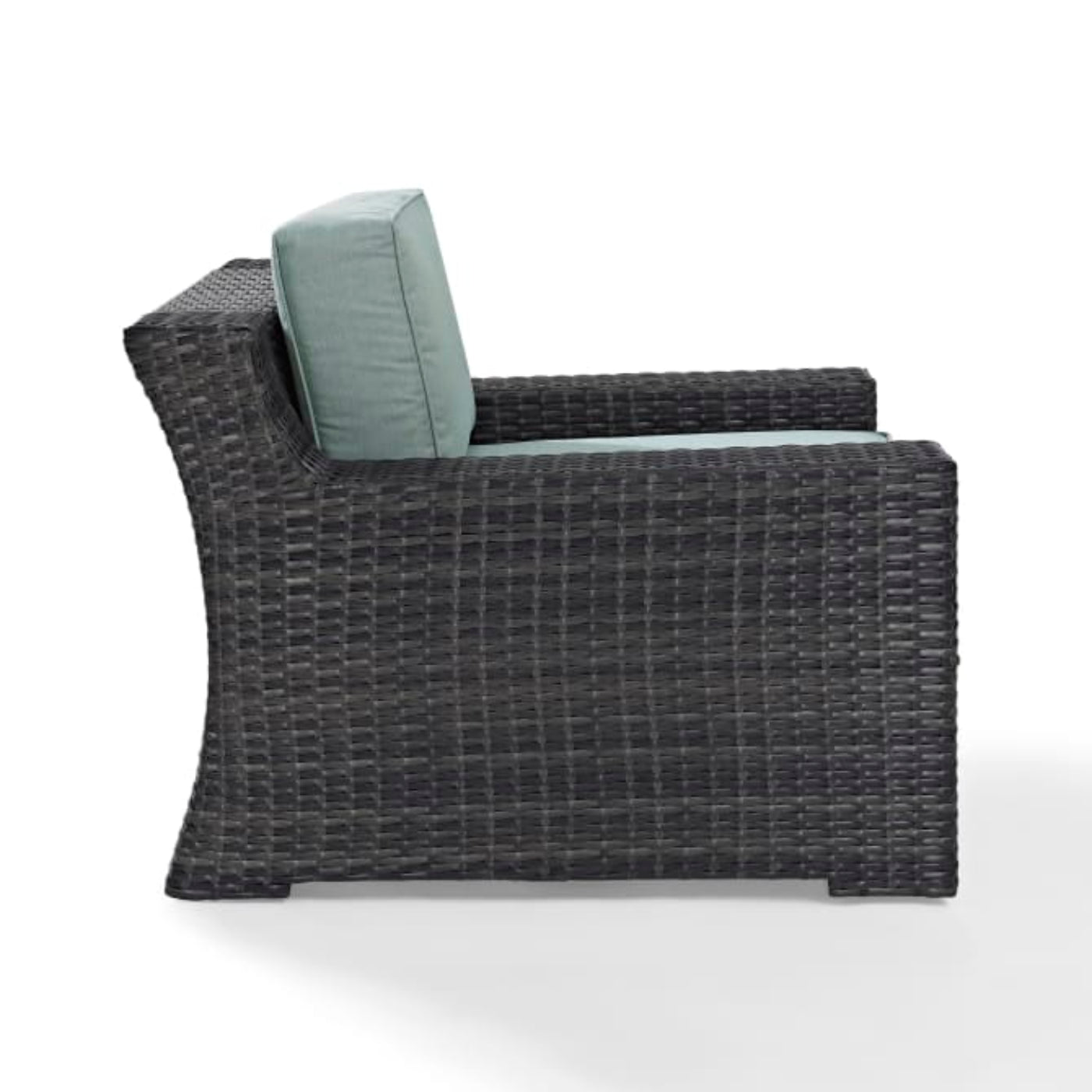 Crosley Beaufort 37 Inch Outdoor Wicker Armchair Mist - CO7155-BR