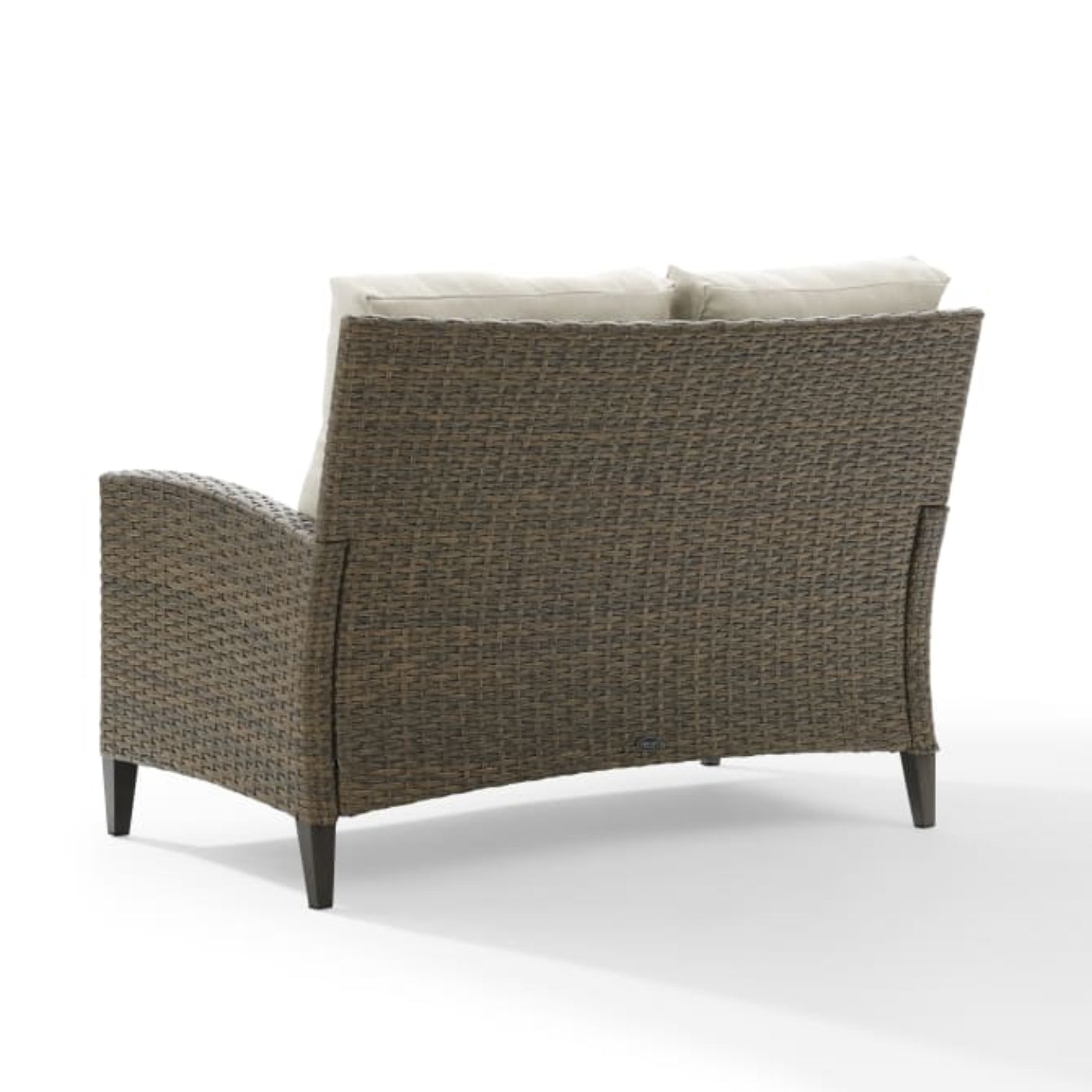Crosley Rockport 53.25 Inch Outdoor Wicker High Back Loveseat Oatmeal - CO7161-LB