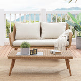 Crosley Landon 2pc Outdoor Wicker Conversation Set Oatmeal - CO7186-LB
