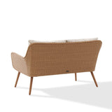 Crosley Landon 2pc Outdoor Wicker Conversation Set Oatmeal - CO7186-LB