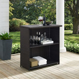 Crosley Palm Harbor Outdoor Wicker Bar Brown - CO7204-BR