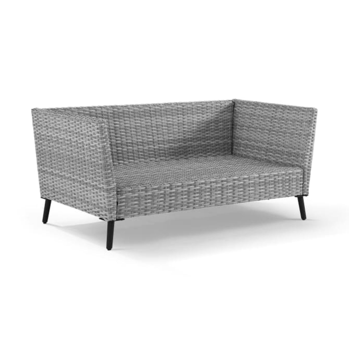 Crosley Richland 2pc Outdoor Wicker Conversation Set Charcoal - CO7317GY-CL