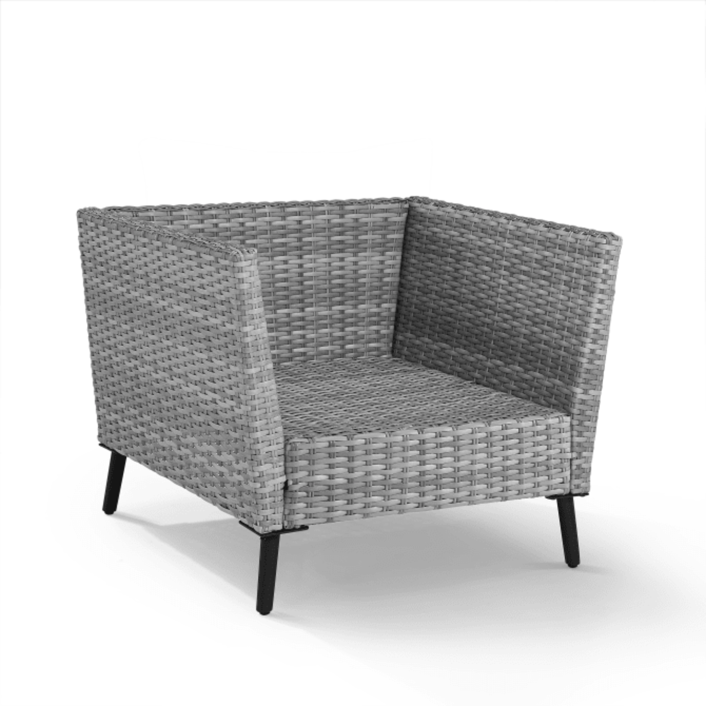 Crosley Richland 2pc Outdoor Wicker Armchair Set Charcoal - CO7318GY-CL