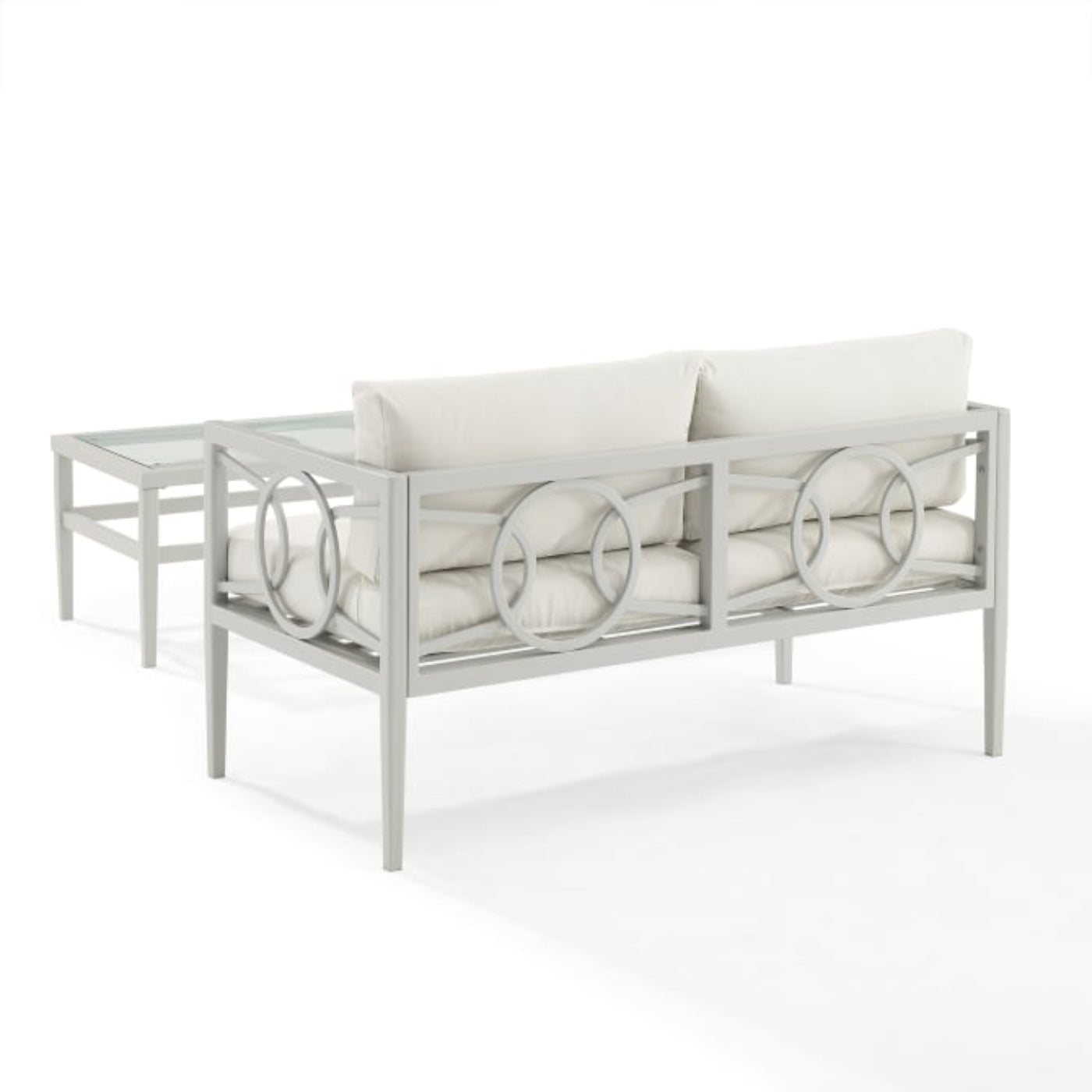 Crosley Ashford 2pc Outdoor Metal Conversation Set - CO7350GY-CR