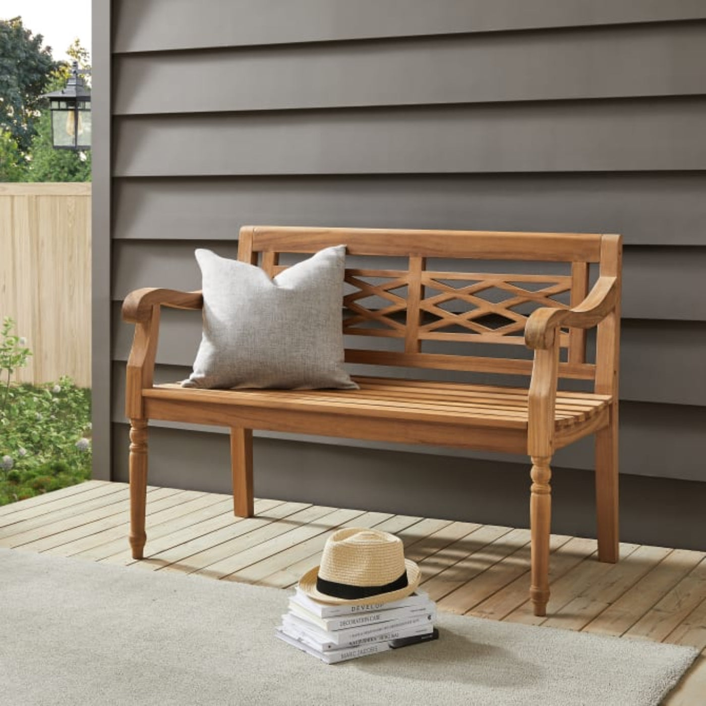 Crosley Olivier Indoor/Outdoor Teak Bench - CO7381-TK