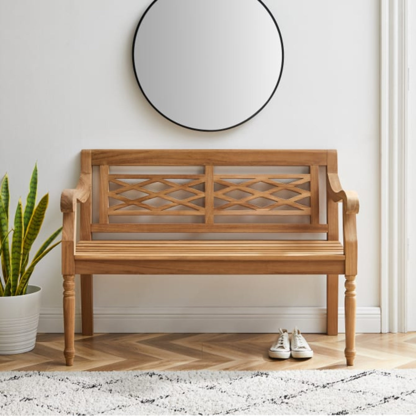 Crosley Olivier Indoor/Outdoor Teak Bench - CO7381-TK