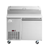 Chef AAA Commercial 49" Pizza Prep Table Refrigerator 6 Pans 1 Door Stainless Steel 6 cu.ft. - APPT-49-HC